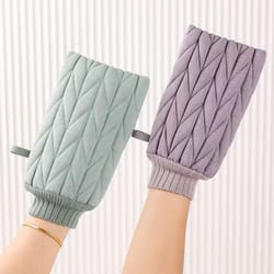 heavy-duty deep cleansing bath scrubber set