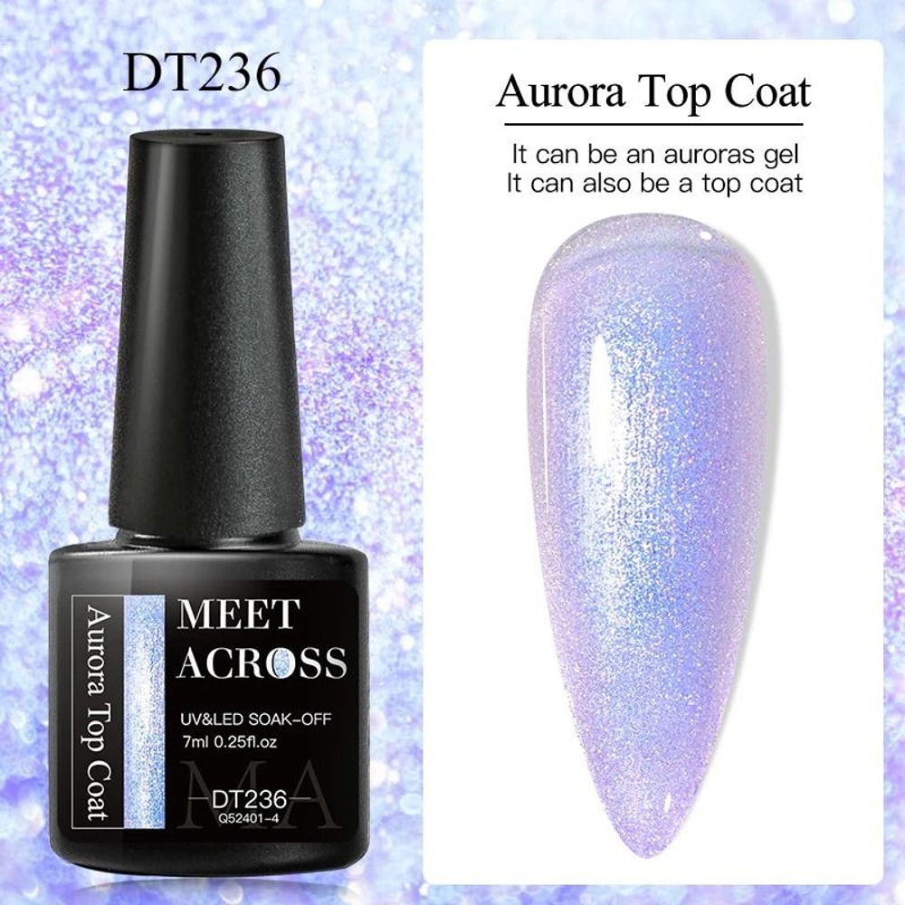 Aurora Reflective Glitter Finishing Gel 10