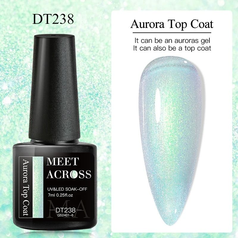 Aurora Reflective Glitter Finishing Gel 12