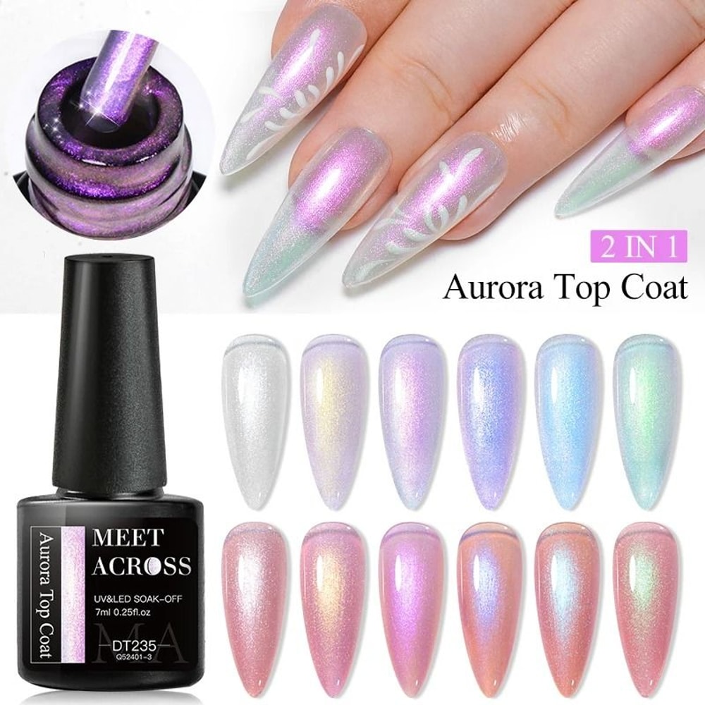 Aurora Reflective Glitter Finishing Gel 1