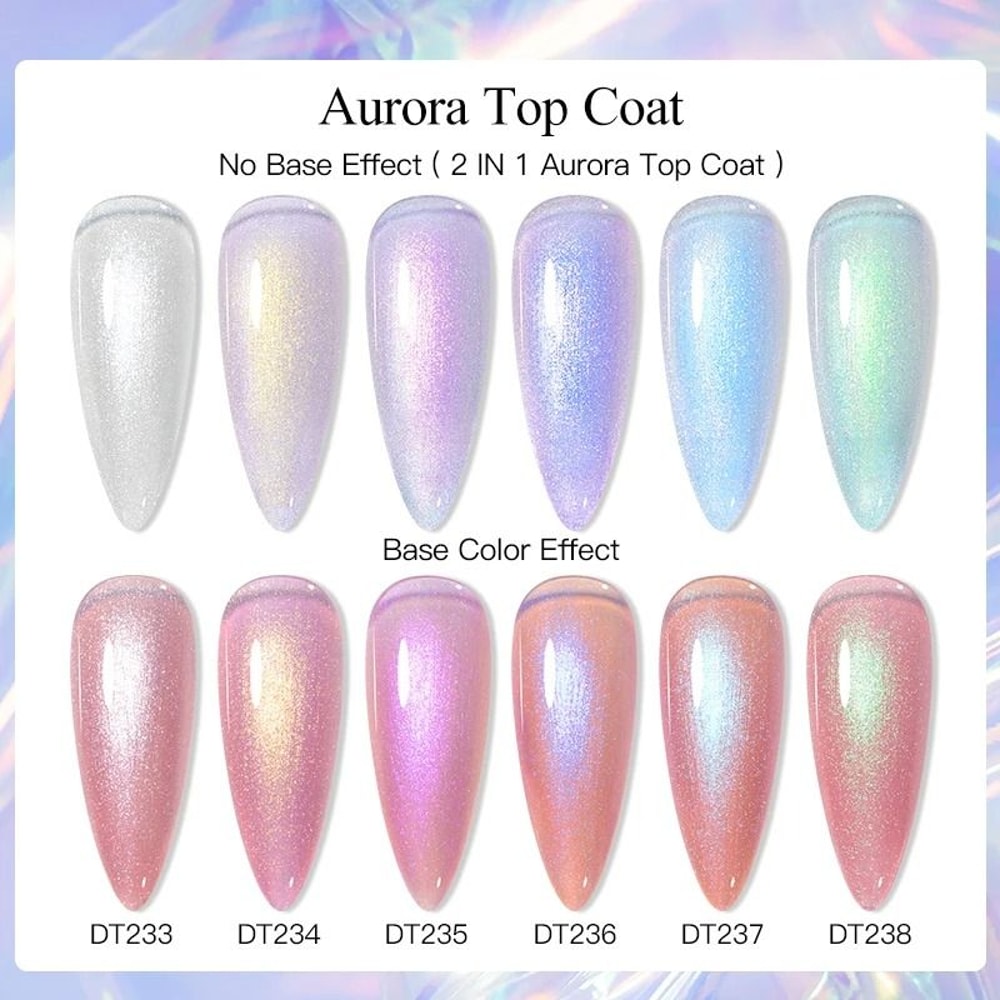 Aurora Reflective Glitter Finishing Gel 6
