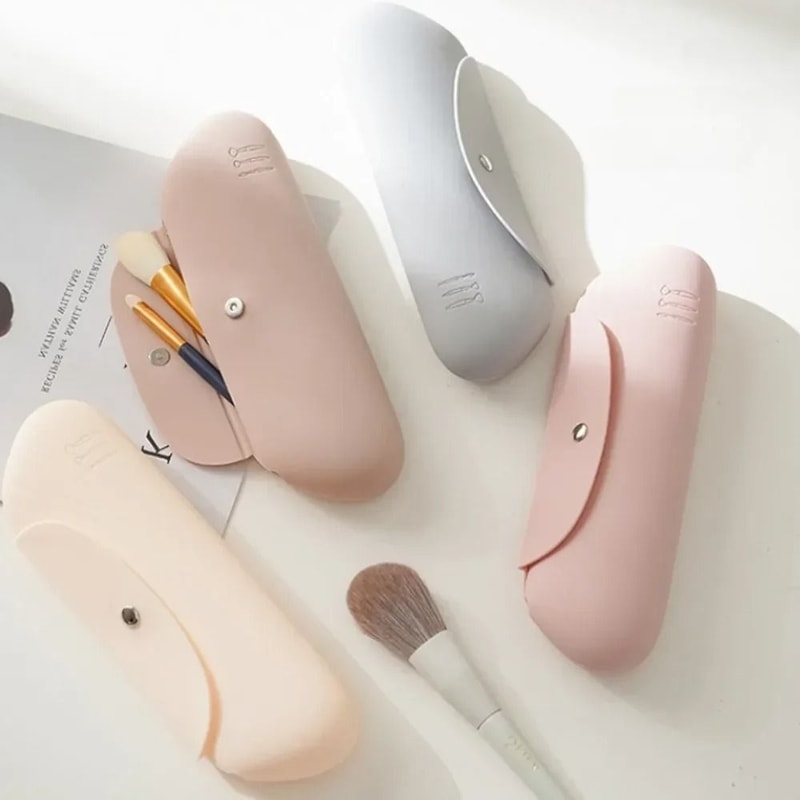 Silicone Portable Makeup Brush Holder 0