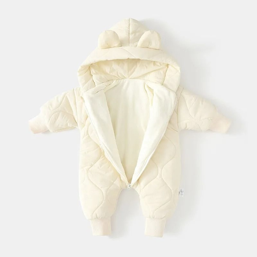 Cartoon Hooded FleecePadded Baby Snowsuit 4