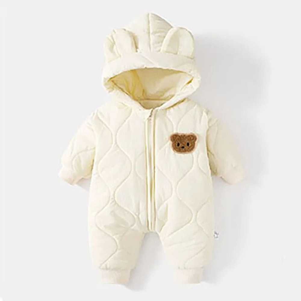 Cartoon Hooded FleecePadded Baby Snowsuit 7
