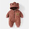 Cartoon Hooded FleecePadded Baby Snowsuit 8