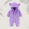 Winter Warm Fleece Bear Ear Romper 9