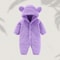 Winter Warm Fleece Bear Ear Romper 9
