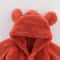 Winter Warm Fleece Bear Ear Romper 3