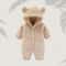 Winter Warm Fleece Bear Ear Romper 6