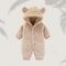 Winter Warm Fleece Bear Ear Romper 6