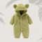 Winter Warm Fleece Bear Ear Romper 8