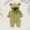 Winter Warm Fleece Bear Ear Romper 8