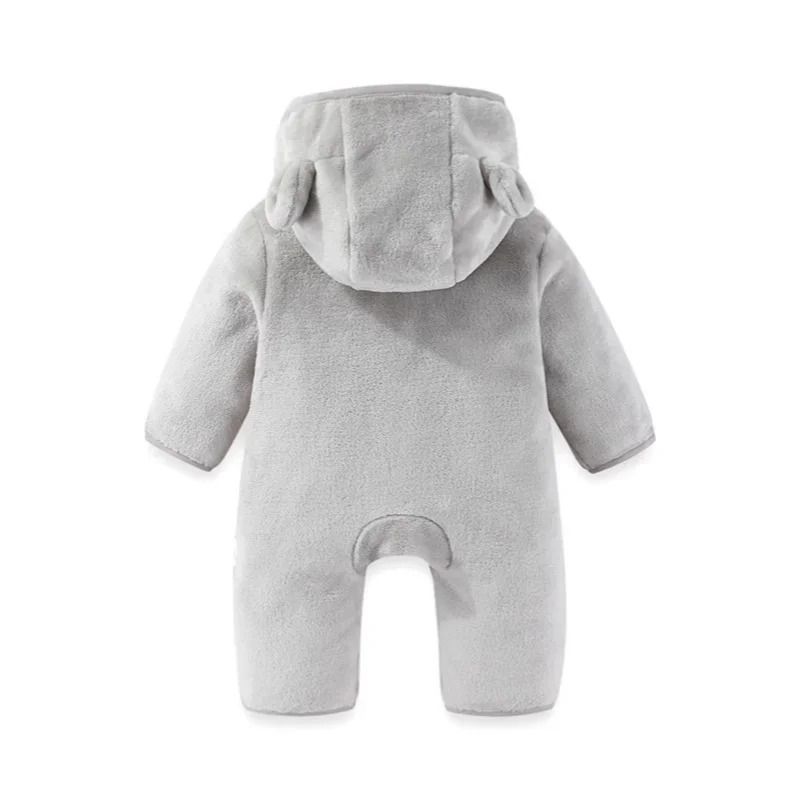 Thickened Fleece Bear Paw Jumpsuit 3