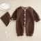 Winter ShellStitch FleeceLined Baby Romper 7