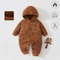 Newborn DoubleWear Hooded Cotton Jumpsuit 6