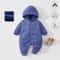 Newborn DoubleWear Hooded Cotton Jumpsuit 7