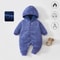 Newborn DoubleWear Hooded Cotton Jumpsuit 7