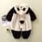 Cartoon Panda Bunny Winter Fleece Romper 2