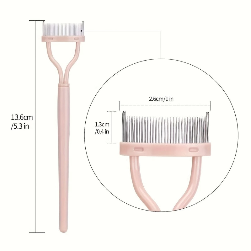 Precision Curved Eyelash Separator Comb 1