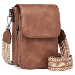 vintage multi-compartment crossbody shoulder bag