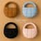 Fashion Mini Puffer Quilted Circle Handbag 0