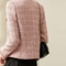 Elegant Textured Tweed Winter Jacket 3