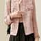 Elegant Textured Tweed Winter Jacket 4