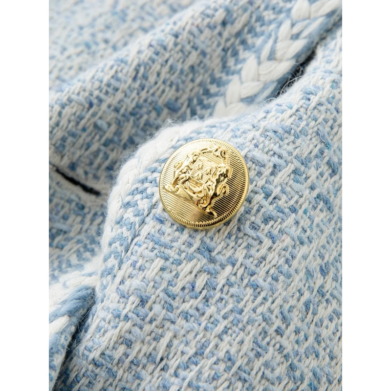 Wool Blend Temperament Tweed Jacket 3