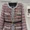 French Temperament Tweed DownLined Winter Coat 2