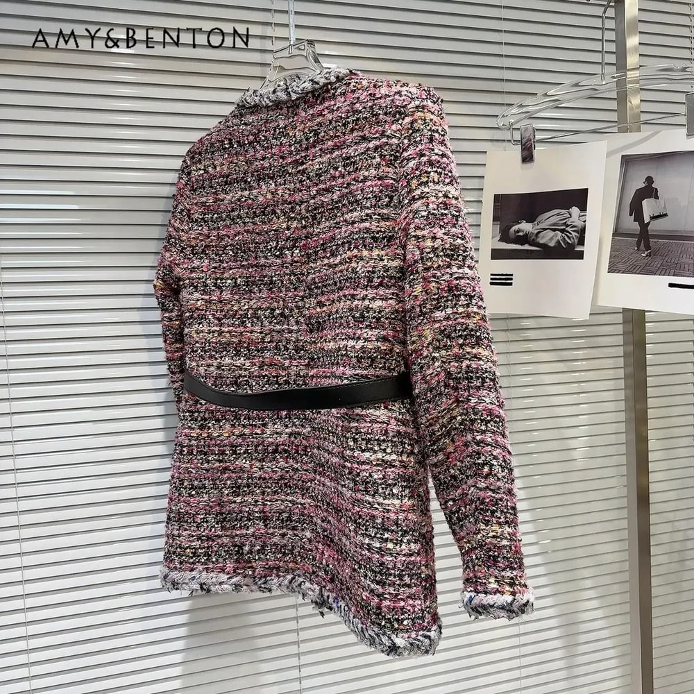 French Temperament Tweed DownLined Winter Coat 4