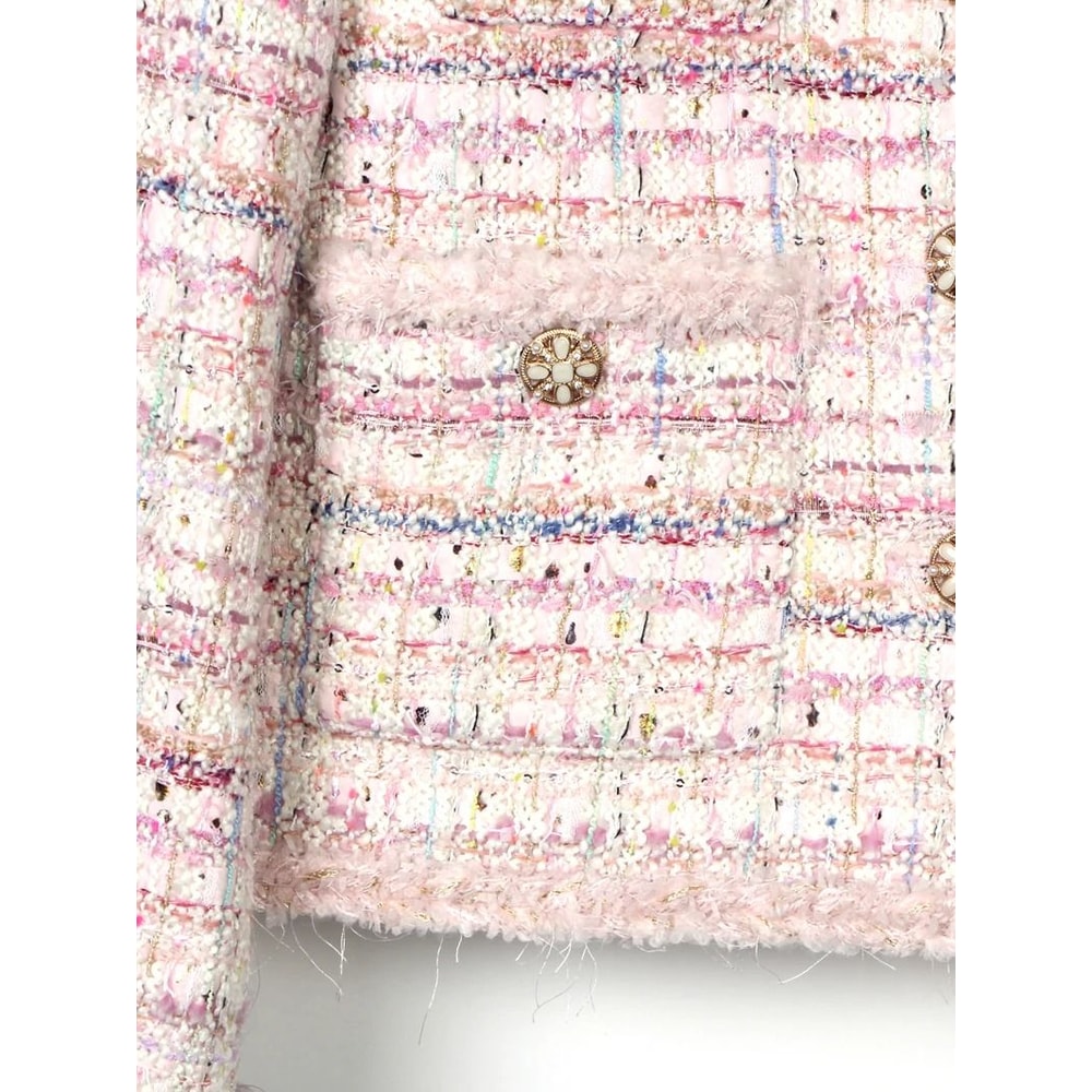 Cherry Blossom Romantic Braided Tweed Jacket 4