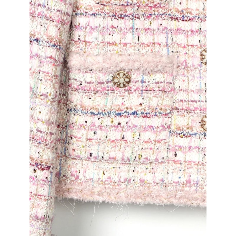 Cherry Blossom Romantic Braided Tweed Jacket 4