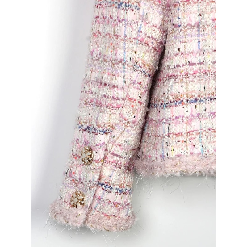 Cherry Blossom Romantic Braided Tweed Jacket 5