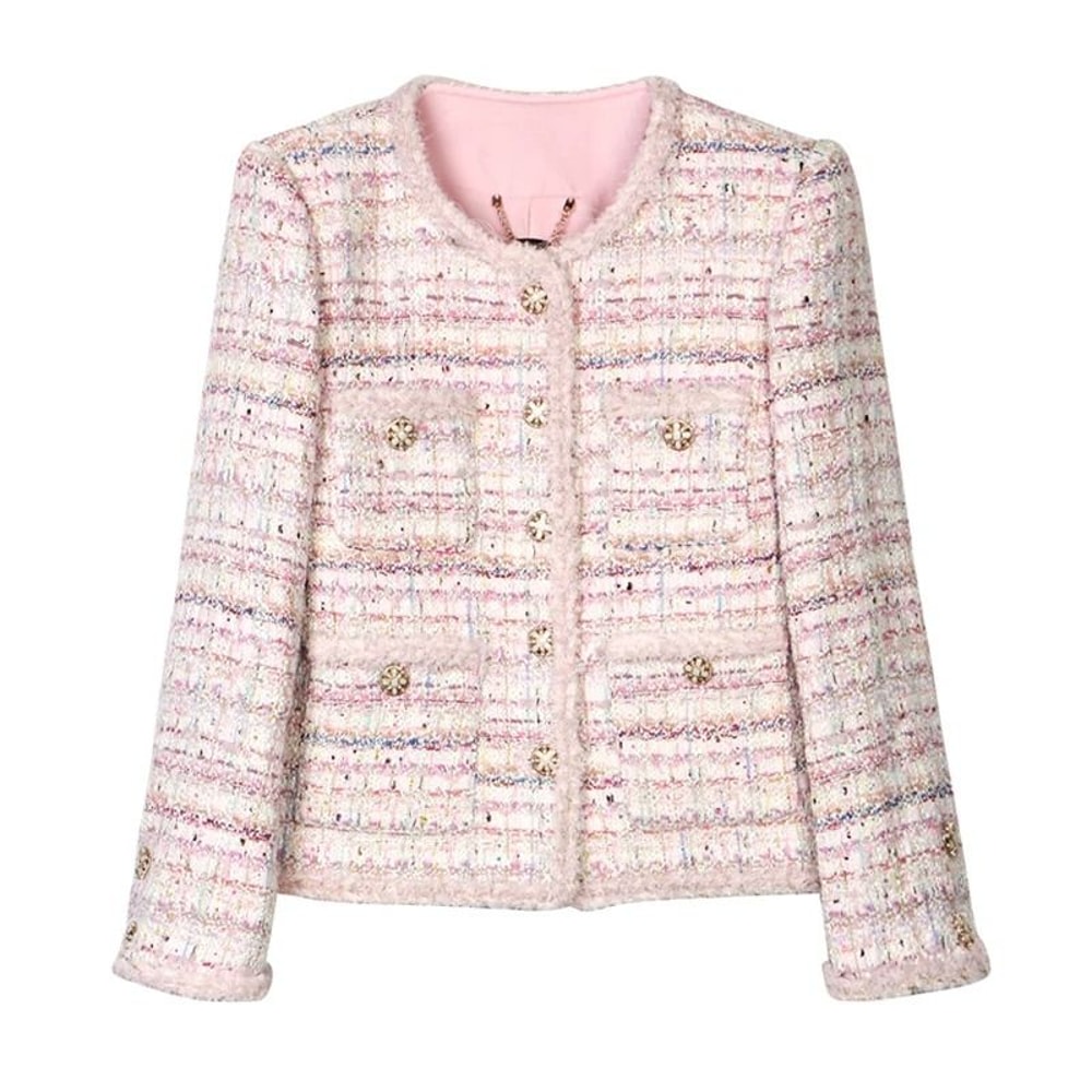 Cherry Blossom Romantic Braided Tweed Jacket 6