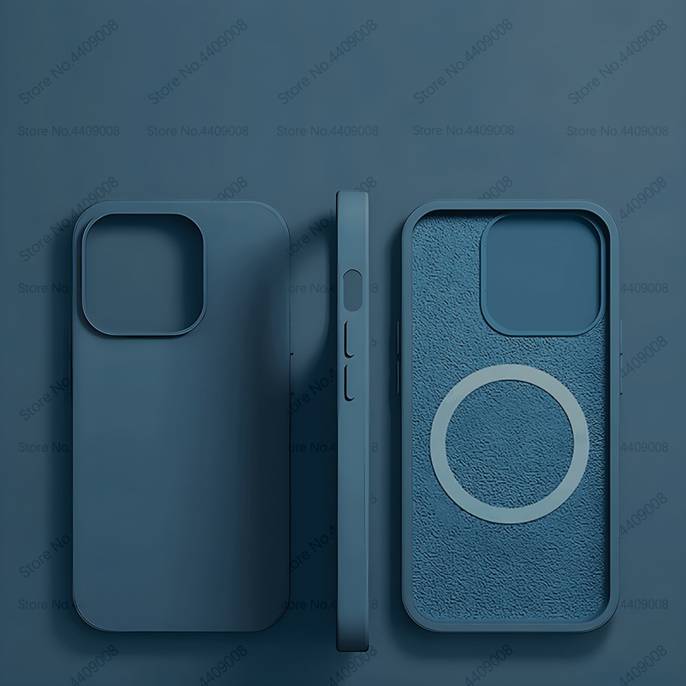 Soft Liquid Silicone MagSafe Case For IPhone 15 Pro Max 14 13 12 Magnetic Wireless Charging Cover 8
