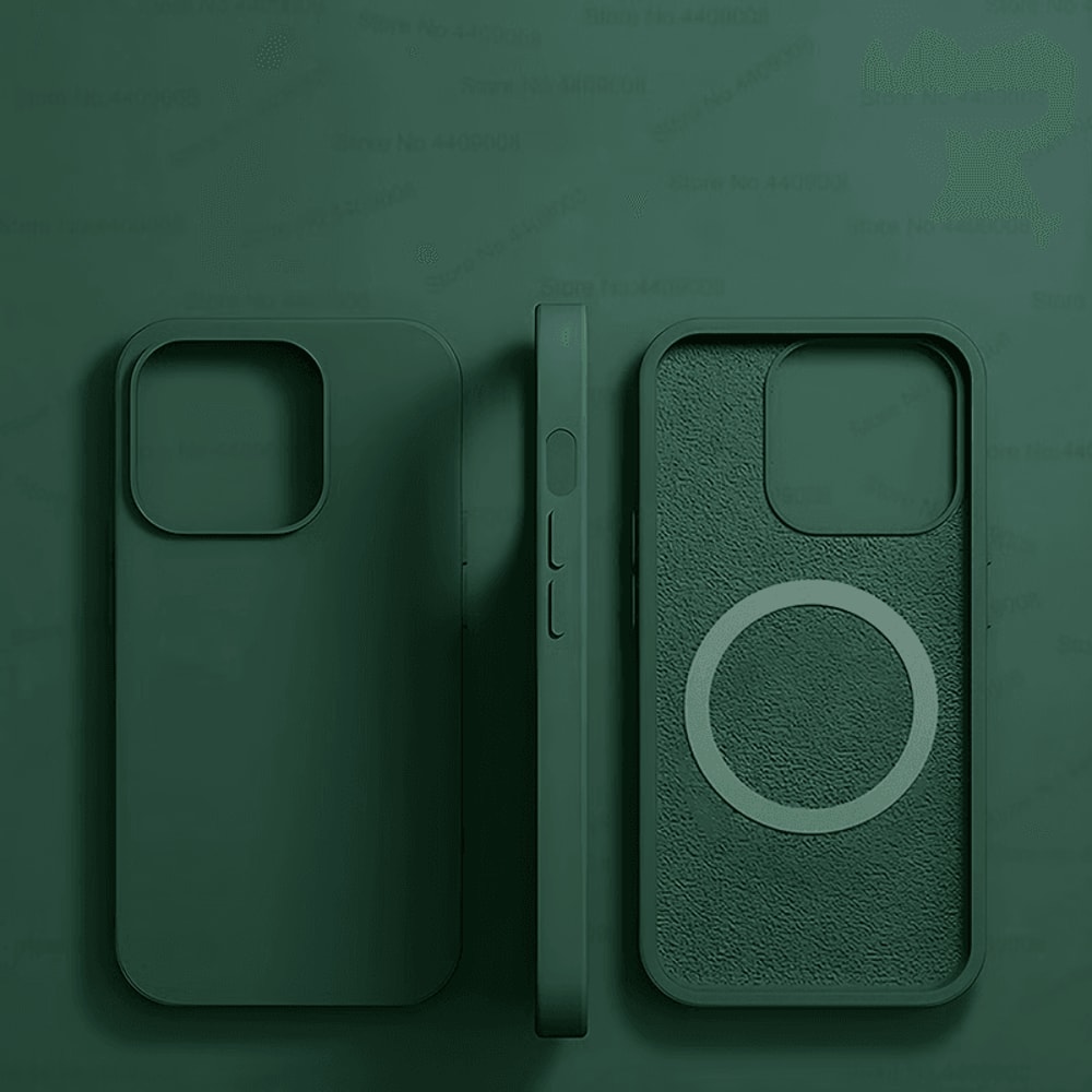 Soft Liquid Silicone MagSafe Case For IPhone 15 Pro Max 14 13 12 Magnetic Wireless Charging Cover 2