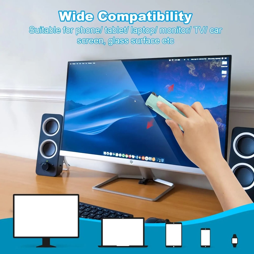 2in1 Microfiber Screen Cleaner Spray Wipe 5