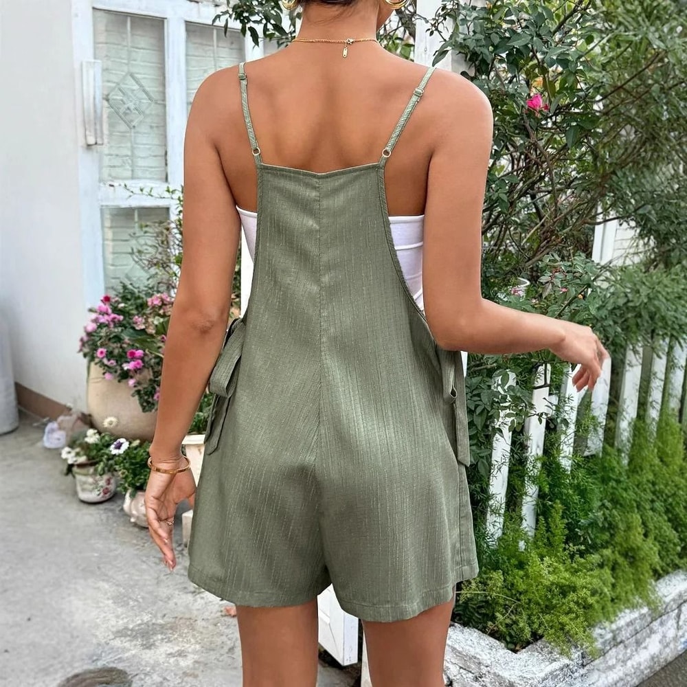 Summer Maternity Romper Dress With Integrated Shorts 3