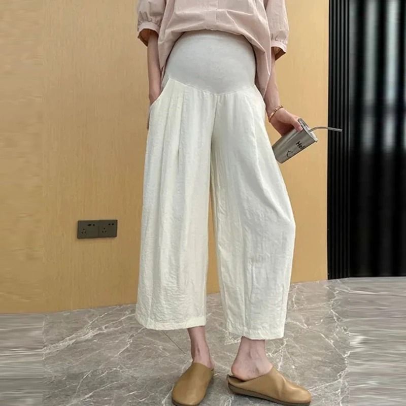 Ultralight Wide Leg Maternity Summer Trousers 2