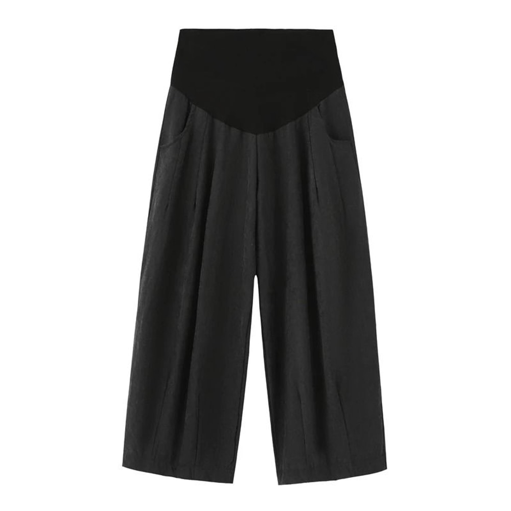 Ultralight Wide Leg Maternity Summer Trousers 8