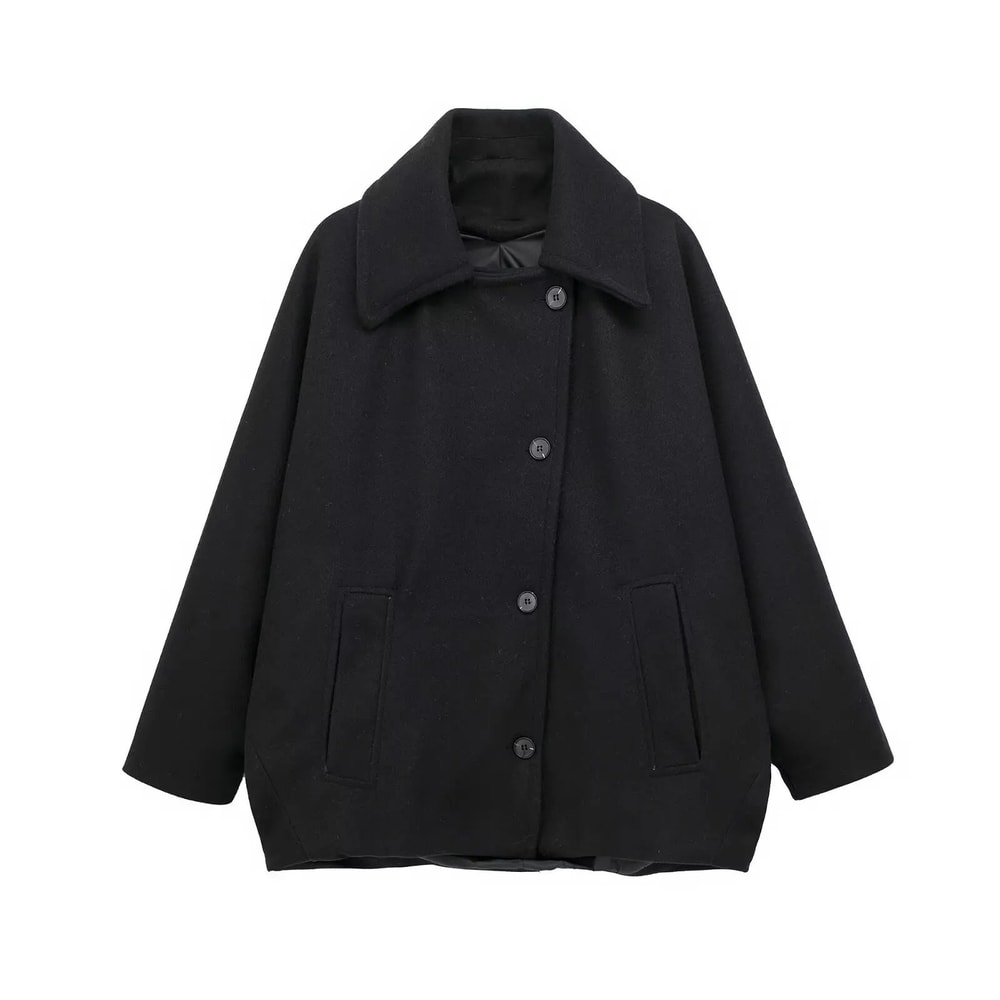 French Style Wool Blend Short Coat 6