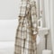 Autumn Winter Long Plaid Wool Blend Trench Coat 0