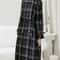 Autumn Winter Long Plaid Wool Blend Trench Coat 4