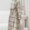 Autumn Winter Long Plaid Wool Blend Trench Coat 7
