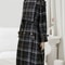 Autumn Winter Long Plaid Wool Blend Trench Coat 8