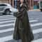 Luxury Runway Oversized Patchwork Plaid Woolen Trench Coat 3