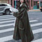 Luxury Runway Oversized Patchwork Plaid Woolen Trench Coat 3
