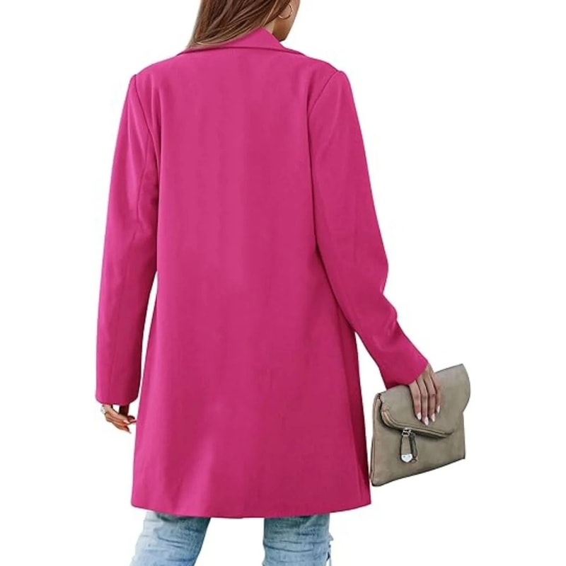 Elegant DoubleBreasted Winter Wool Blend Coat 1