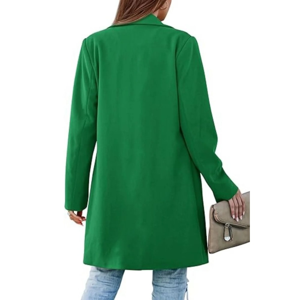 Elegant DoubleBreasted Winter Wool Blend Coat 3