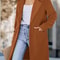 Elegant DoubleBreasted Winter Wool Blend Coat 5